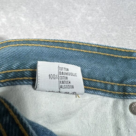 Diesel Basic Jeans Saddle Denim Men’s 36X27 Green Denim Straight Fit Raw Hem - Picture 13 of 14